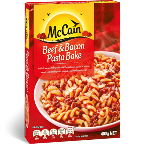 Beef & Bacon Pasta Bake 400g