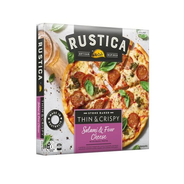 McCain Rustica Stone Baked Thin & Crispy Salami & Four Cheese