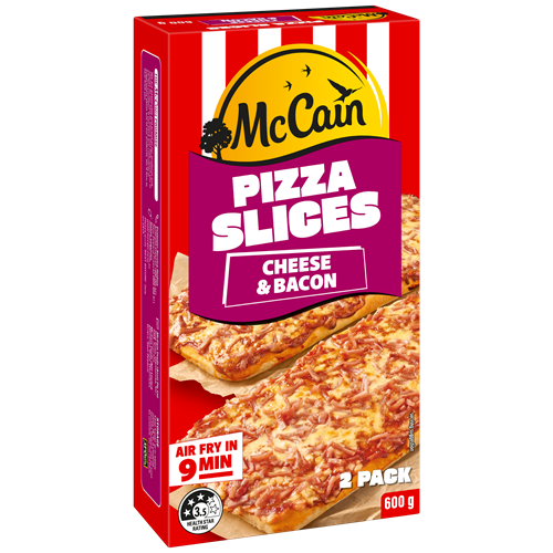 Cheese & Bacon Pizza Slices 600g