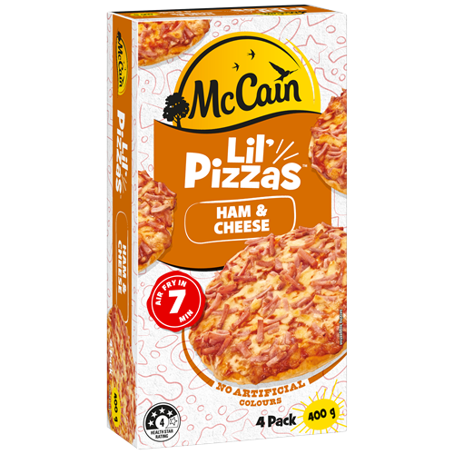 Lil' Pizzas Ham & Cheese 400g