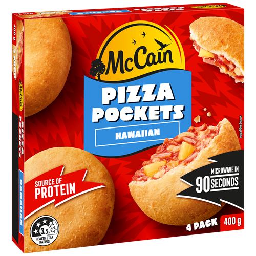 Pizza Pockets Hawaiian 400g