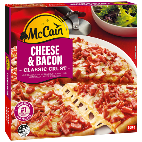 Cheese & Bacon Family Pizza 500g