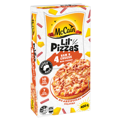 Lil' Pizzas Ham & Cheese 400g