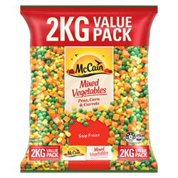 Peas, Corn & Carrots 2kg