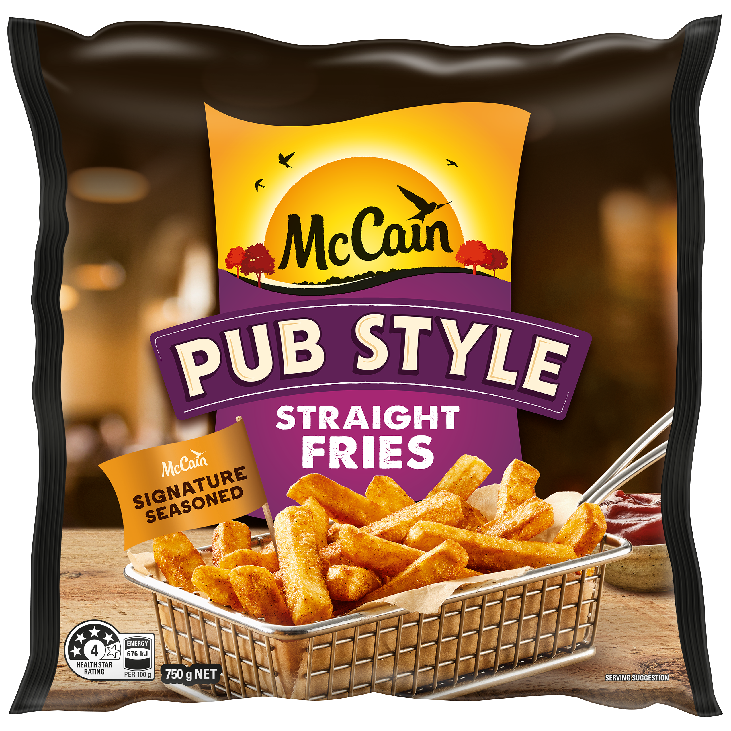 Pub Style Straight Fries 750g