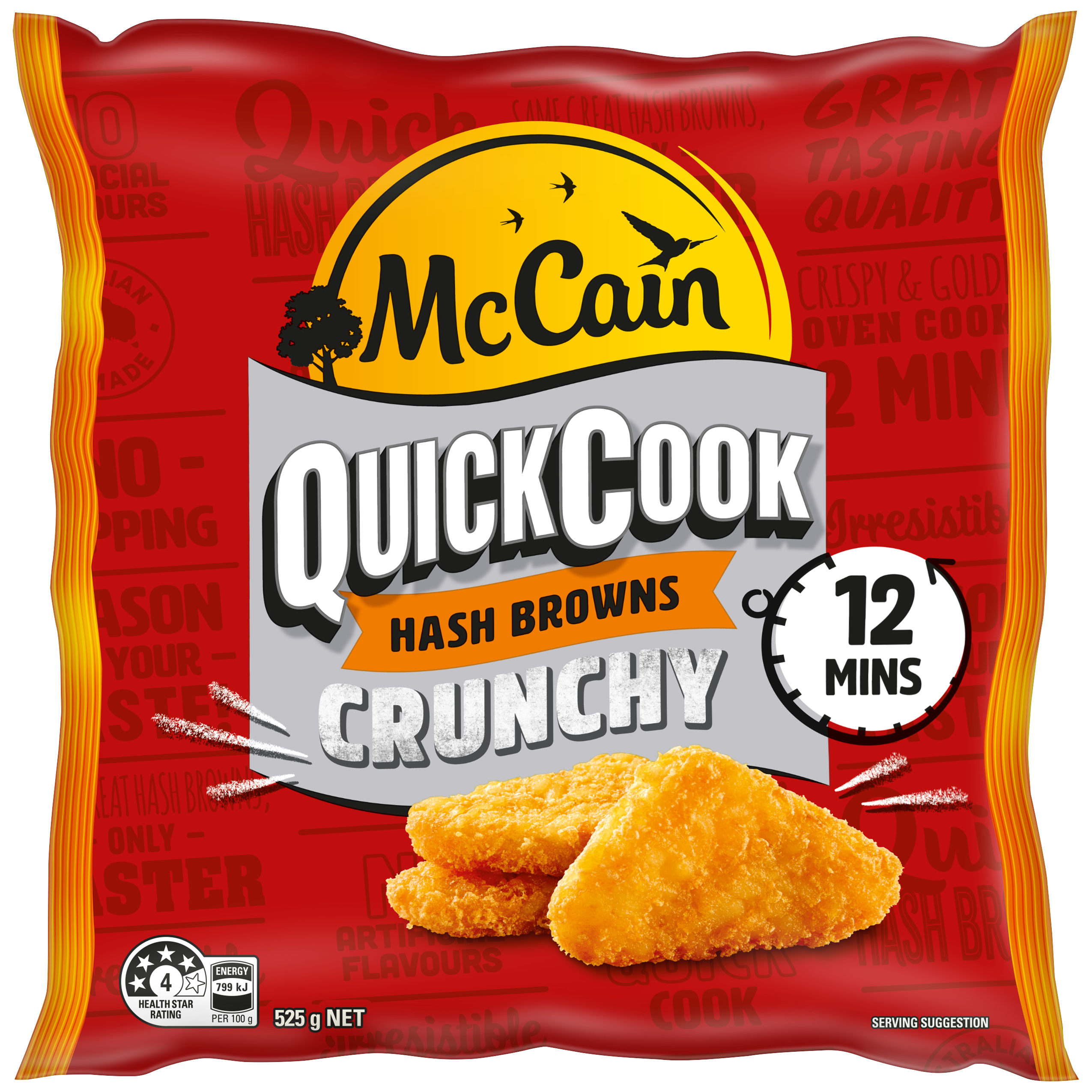 Quick Cook Hashbrowns 525g