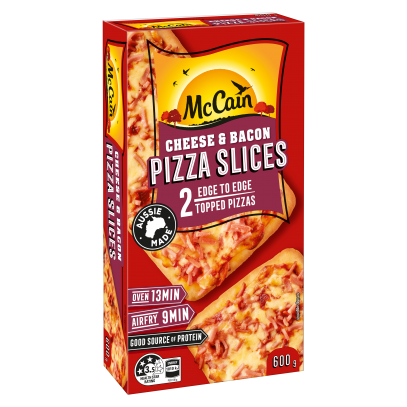 Cheese & Bacon Pizza Slices 600g