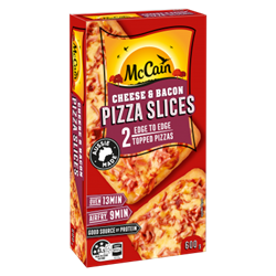 Cheese & Bacon Pizza Slices 600g